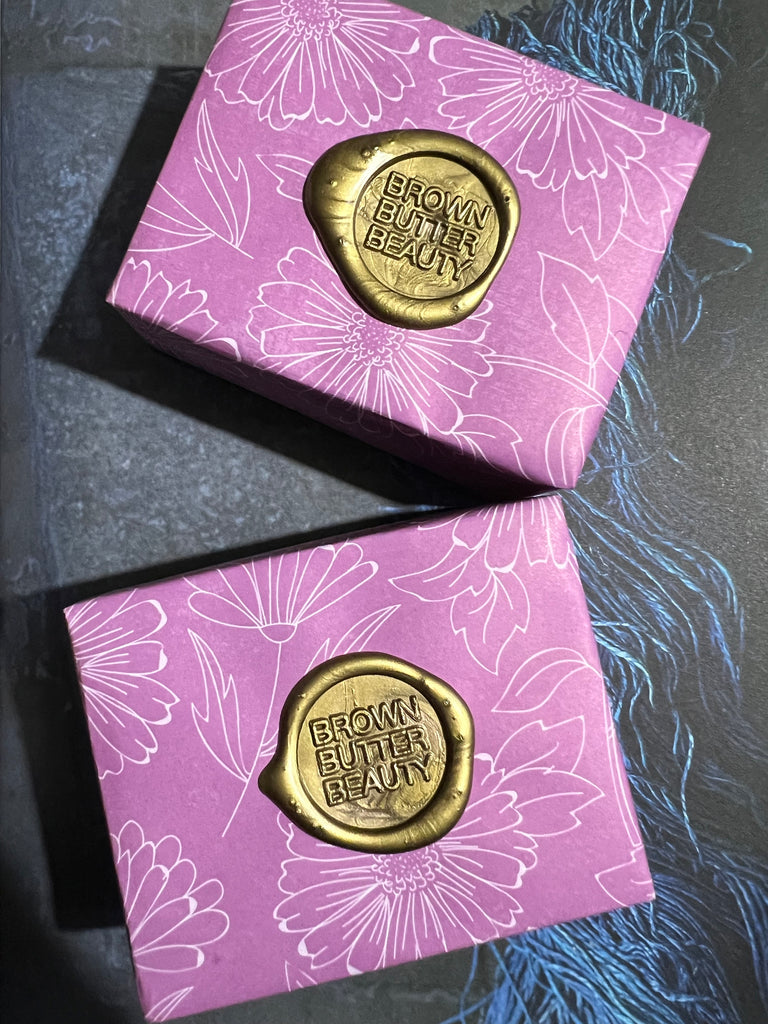 wrapped  Handmade large lavender oatmeal gift soap bar with rolled oats for gentle exfoliation