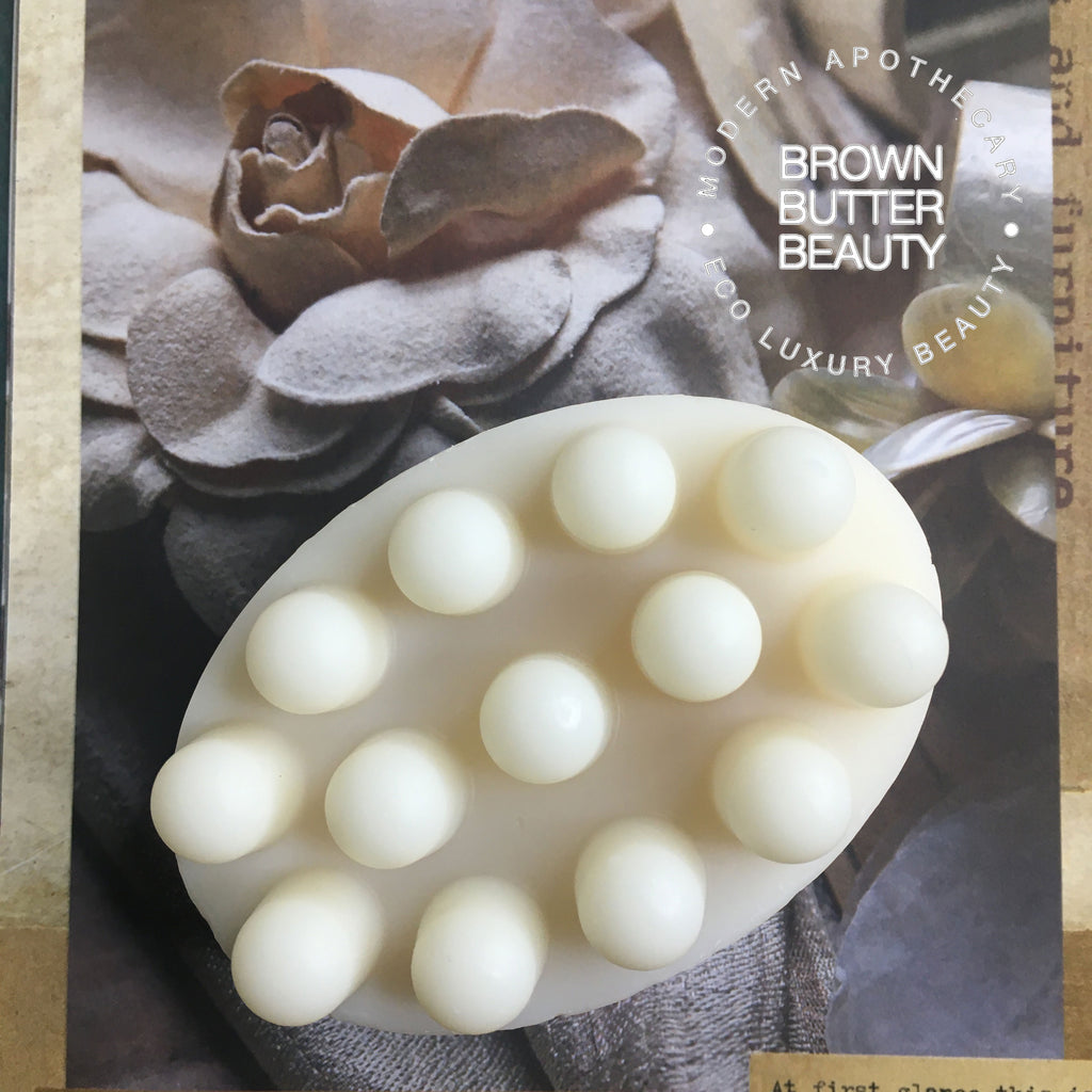 coconut oil and milk massage soap bar